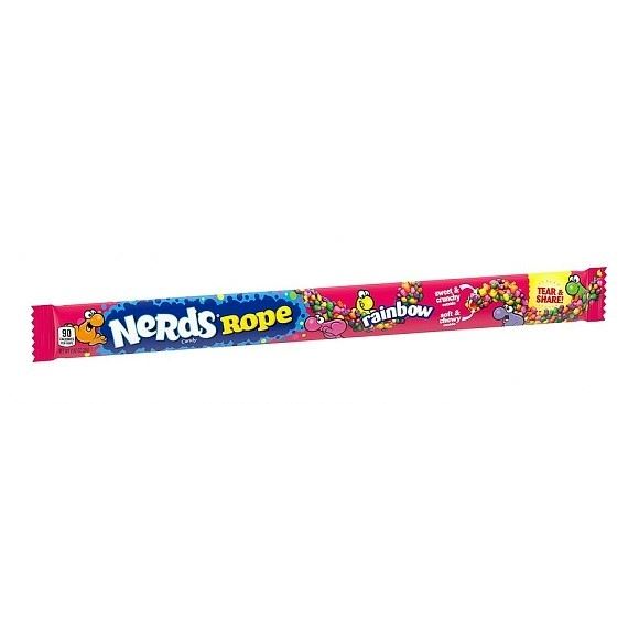 Nerds Rope Rainbow - 1 stk 26gram