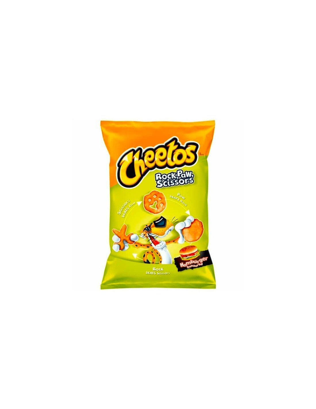 Cheetos Rock Paw Scissors Hamburger Flavoured
