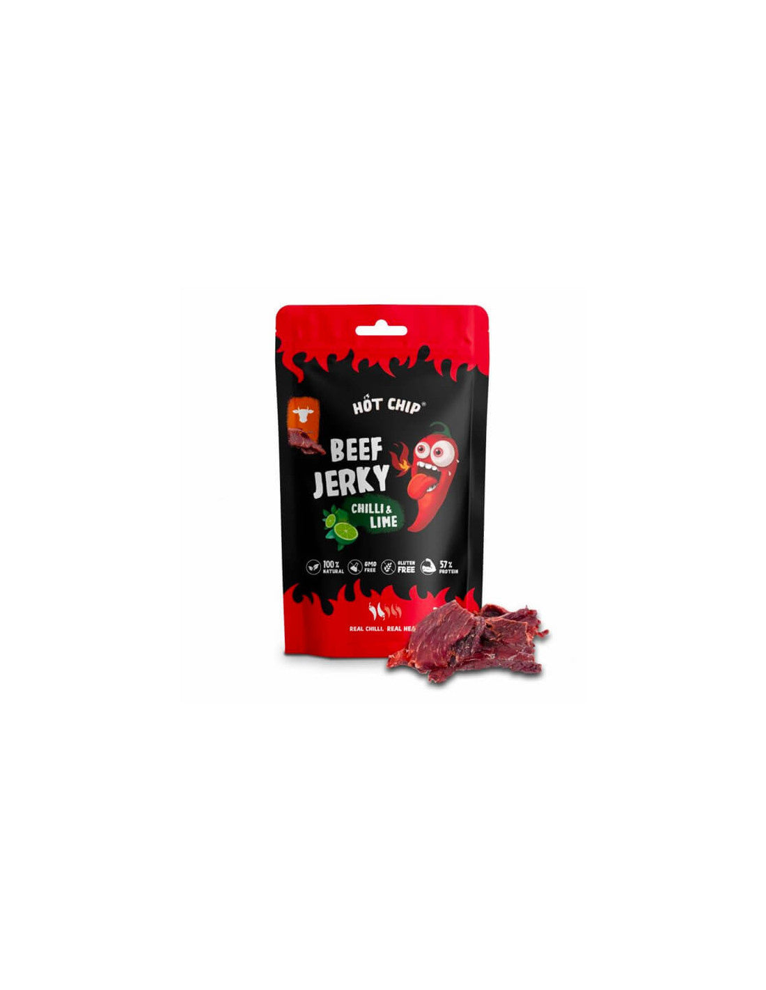 Hot Chip Beef Jerky Chilli & Lime