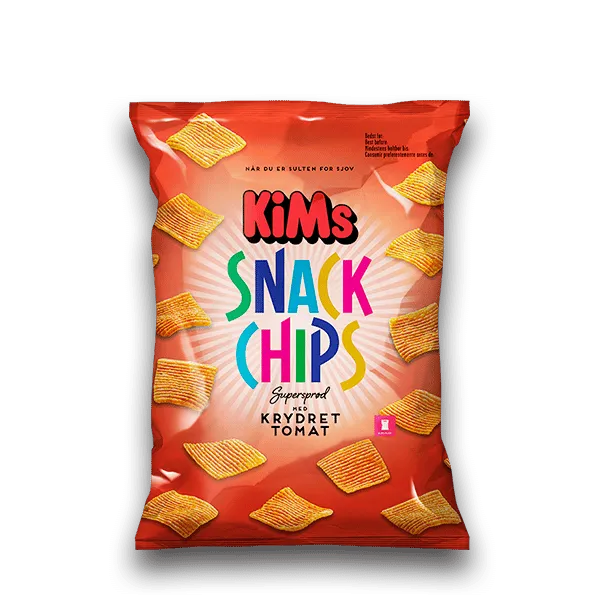 Kims Snackchips, Krydret Tomat 160gr