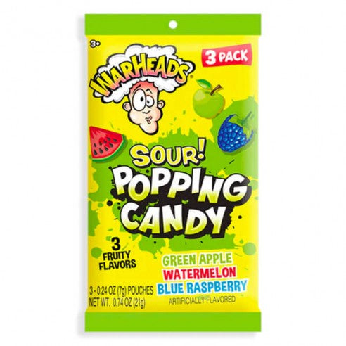 Warheads sour popping candy