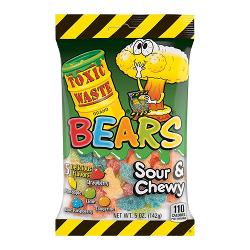 Toxic  bears Waste Sour Gummy 142GR