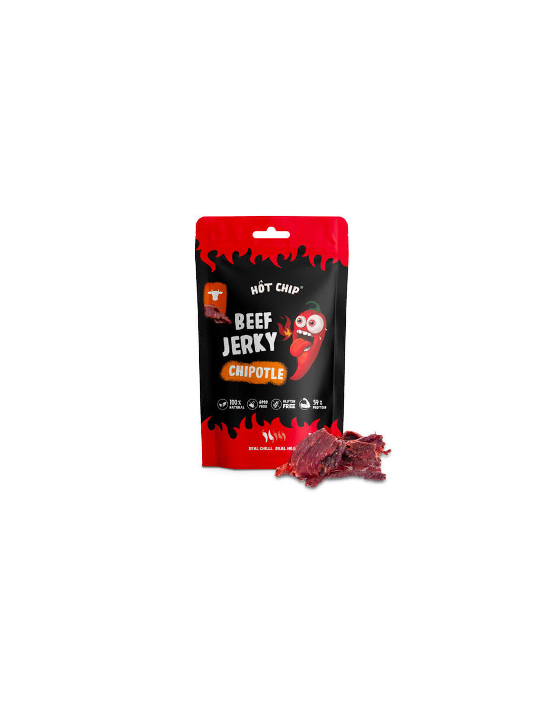 Hot Chip Beef Jerky Chipotle