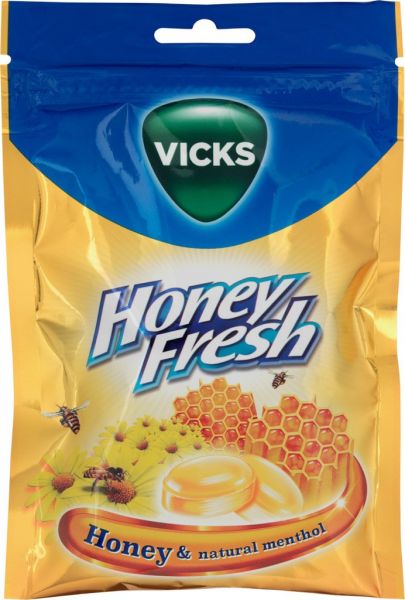 Sukkerfri Vicks - Honey Fresh 72gram