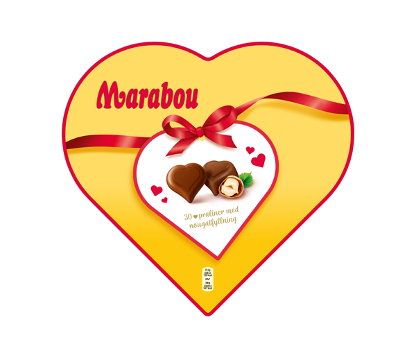Marabou Hearts, Chokoladehjerte 165gram