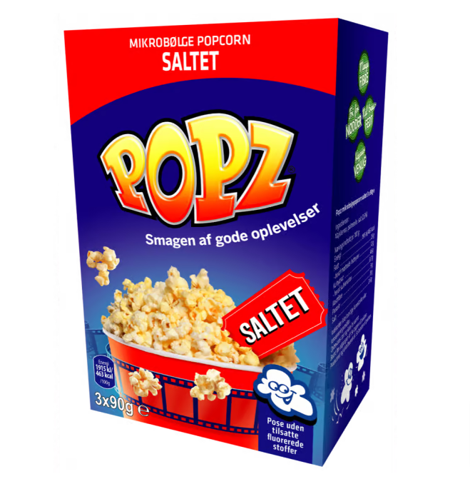 Popcorn Saltet 3x90g